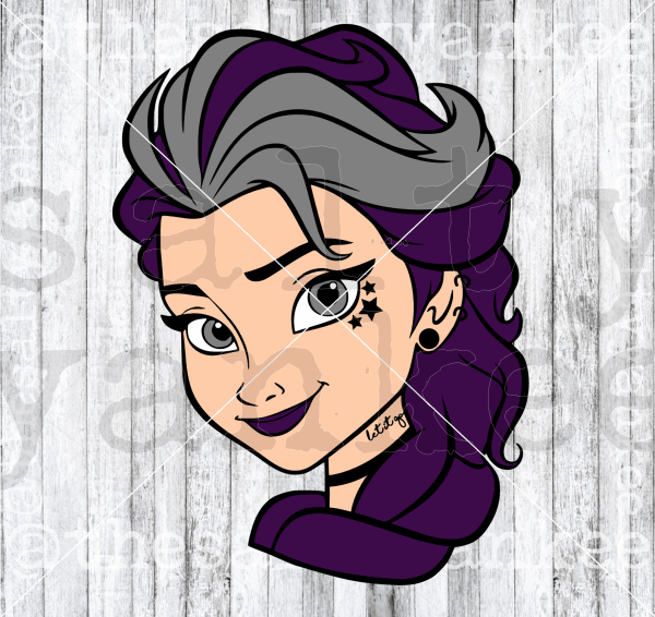 Ice Princess Svg And Png File Download