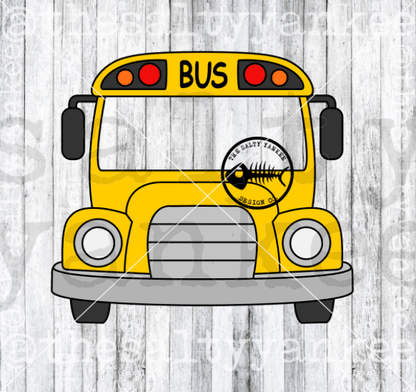 Kids Program Inspired School Bus Front Facingsvg And Png File Download Svg Downloads