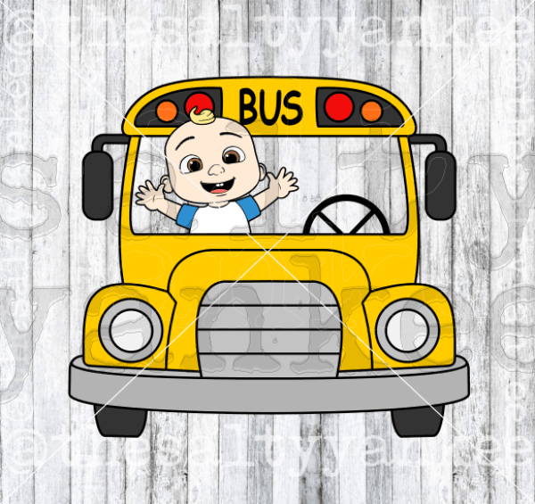 Kids Program Inspired School Bus Front Facingsvg And Png File Download Svg Downloads