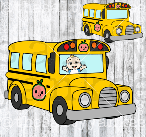 Kids Program Inspired School Bus Svg And Png File Download Downloads