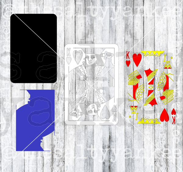 King Of Hearts Playing Card Svg And Png File Download Downloads