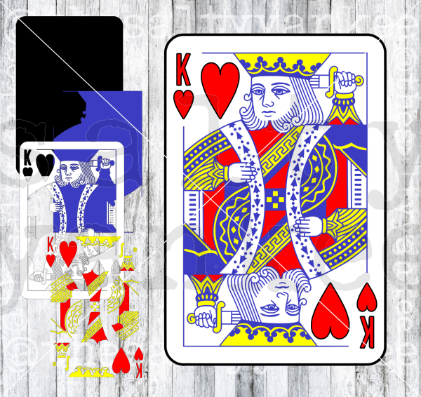 King Of Hearts Playing Card Svg And Png File Download Downloads