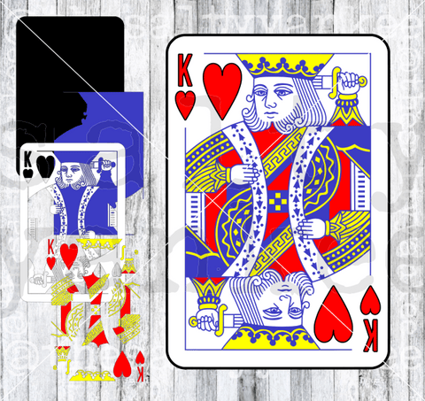 King Of Hearts Playing Card Svg And Png File Download Downloads