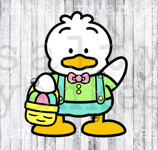 Kitty Friend With Easter Basket Svg And Png File Download Downloads