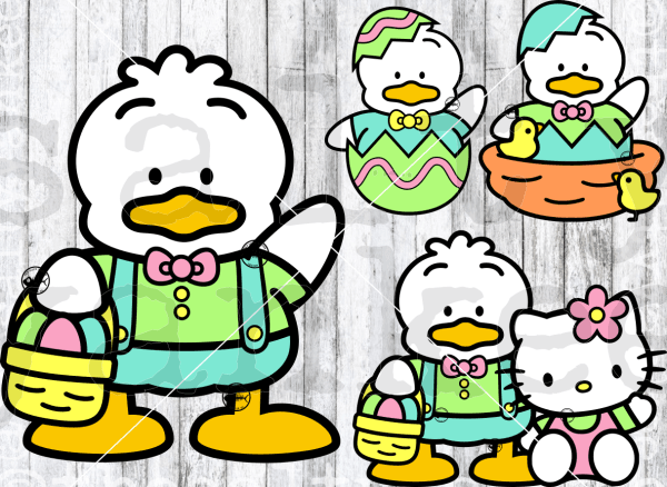 Kitty Friends Easter Svg And Png File Download Downloads