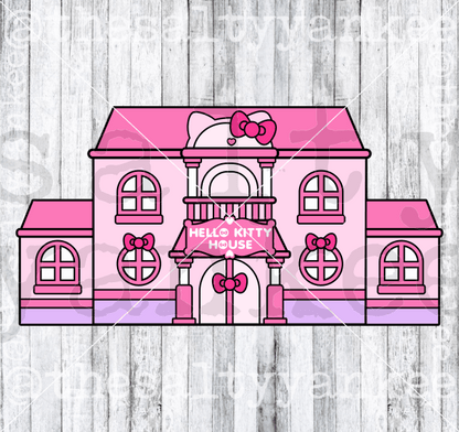 Kitty House Svg And Png File Download Downloads