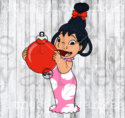 Lilo As Cindy Lou Who Christmas Svg And Png File Download Downloads