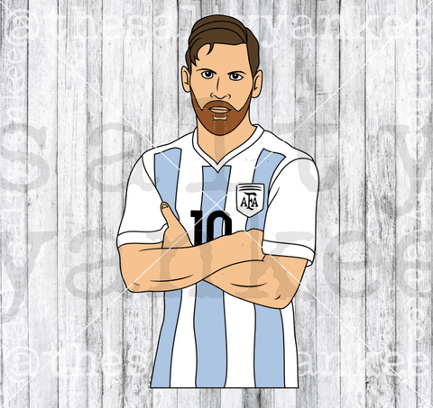 Lionel Messi Soccer Player Svg And Png File Download Downloads