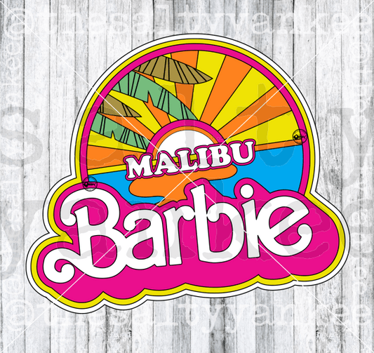 Malibu Beach Logo Svg And Png File Download Downloads