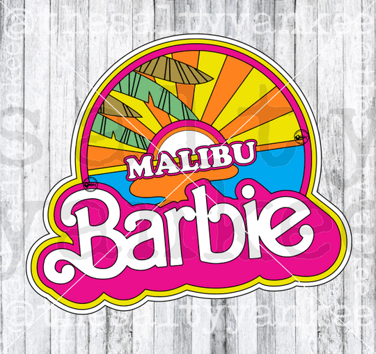 Malibu Beach Logo SVG and PNG File Download – The Salty Yankee