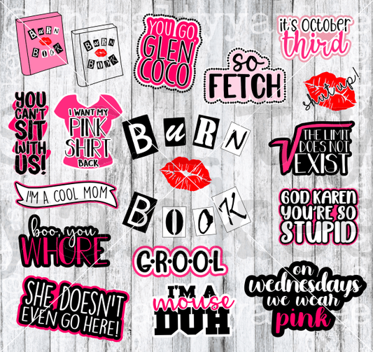 Mean Girls Mega Bundle Svg And Png File Download Downloads