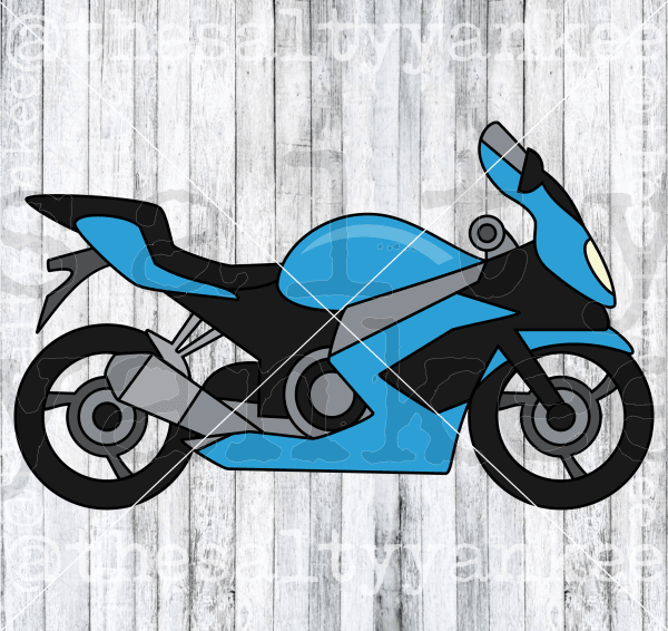 Motorcycle Sport Bike Svg And Png File Download Downloads