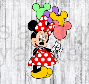 Mouse With Balloons Svg And Png File Download Downloads
