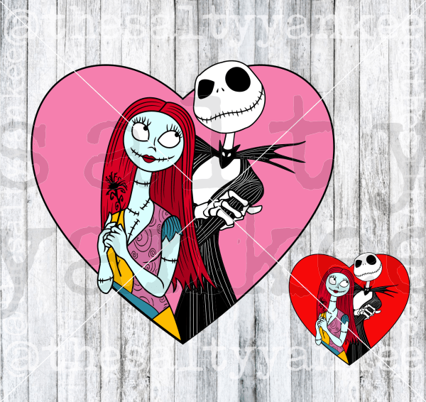 Nightmare Valentines Day SVG and PNG File Download – The Salty Yankee