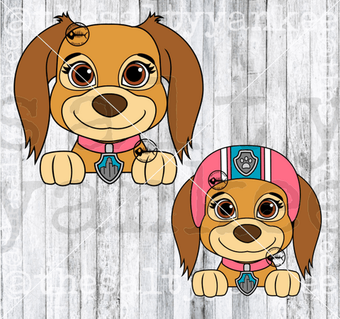 Paw Patrol Movie Liberty With And Without Helmet Svg Png File Download Downloads