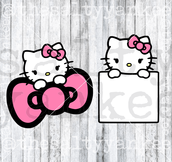Peeking Kitty Svg And Png File Download Downloads