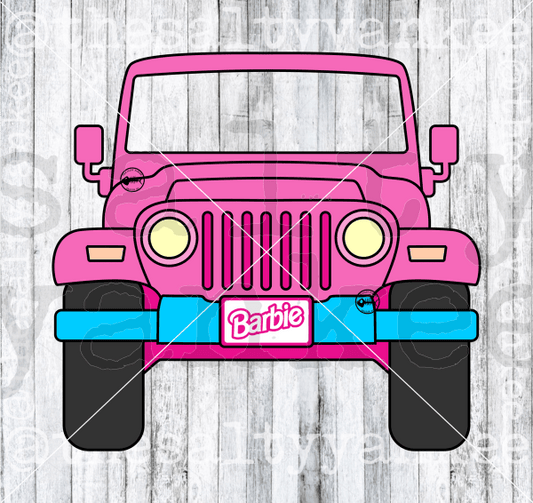 Pink Doll Sporty Vehicle Svg And Png File Download Downloads