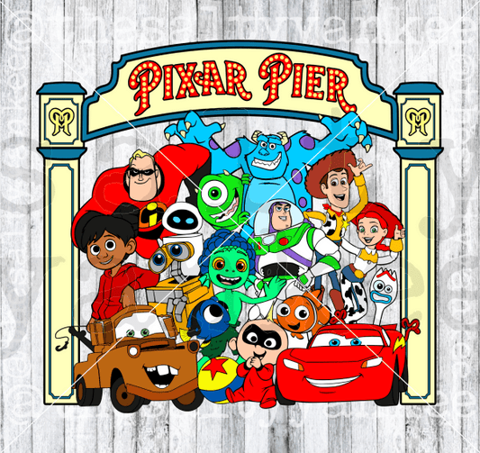 Pixar Gang Under The Boardwalk Sign Layered Svg And Png File Download