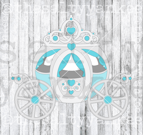 Princess Carriage Svg And Png File Download Downloads