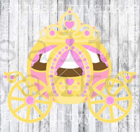 Princess Carriage Svg And Png File Download Downloads