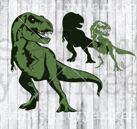 Realistic Dinosaur T Rex Tyrannosaurus Svg And Png File Download Downloads