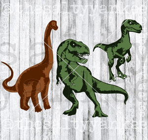 Realistic Dinosaurs Bundle Svg And Png File Download Downloads