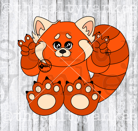 Red Panda Mei Svg And Png File Download Downloads