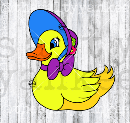 Retro Rainbow Easter Girl Duck And Bunny Bundle Svg Png File Download Downloads