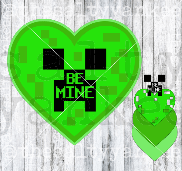 Creeper Minecraft Svg/ Creeper Cricut File/ Creeper Layered 