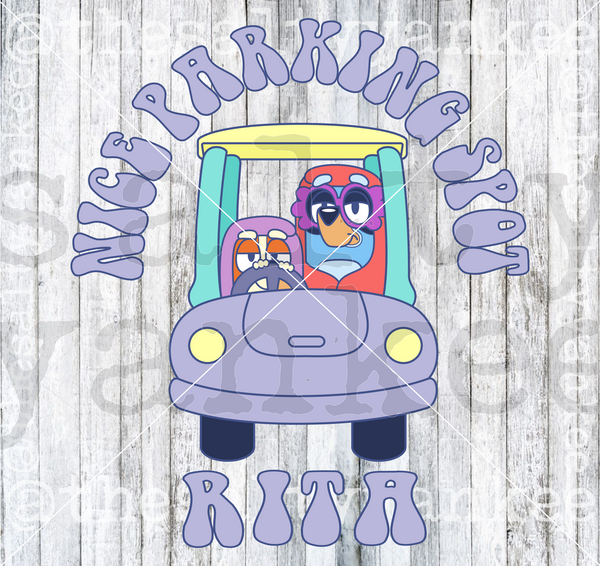 Dog Sisters Dress Up Car SVG and PNG File Download