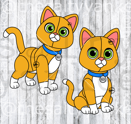 Robot Cat Layered Svg And Png File Download Downloads