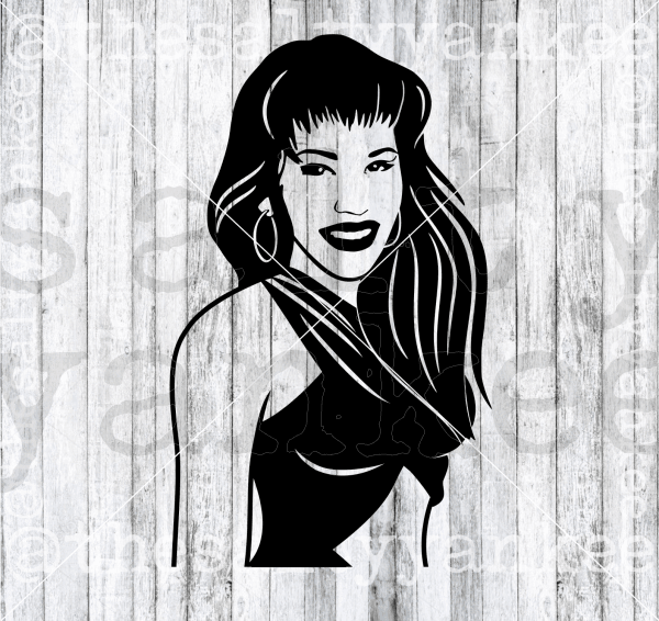 Selena Quintanilla-Pérez SVG and PNG File Download – The Salty Yankee