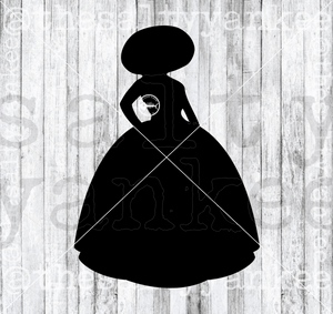 Silhouette Of Quinceañera Girl With Charro Hat Svg And Png File Download