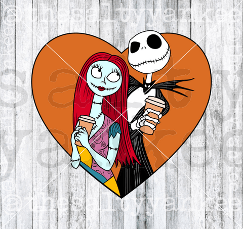 Skeleton Couple With Coffee Svg And Png File Download Downloads