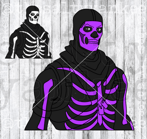 Skeleton Soldier Video Game Character Svg And Png File Download Downloads