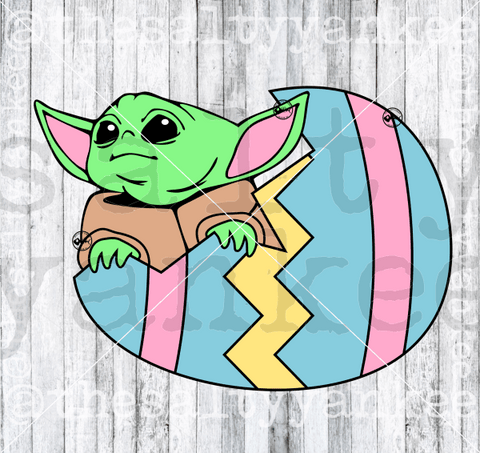 Space Alien Baby In Easter Egg Carrier Svg And Png File Download Downloads