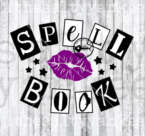 Spell Book Burn Style Witch Spooky Halloween Svg And Png File Download Downloads