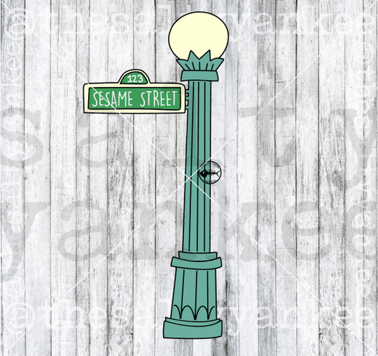 Street Sign Lamp Post SVG and PNG File Download The Salty Yankee
