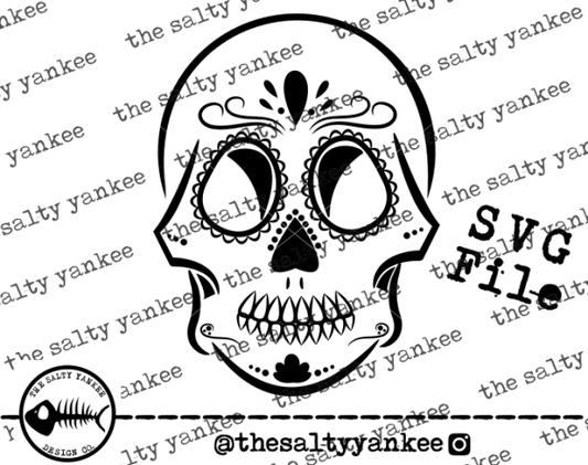 Sugar Skull Svg And Png File Download Downloads