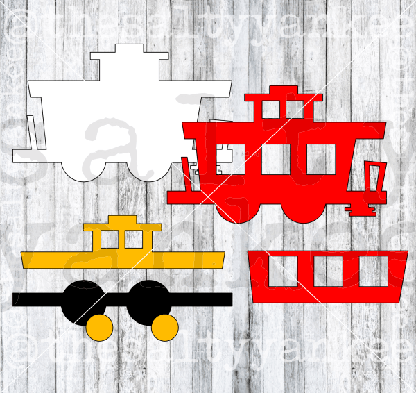 Train Caboose Svg And Png File Download Downloads