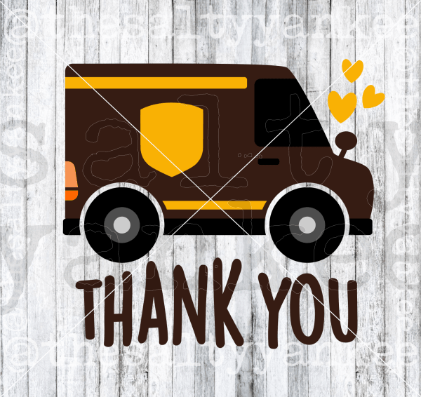 Truck Bundle Thank You Delivery Drivers Postal Workers Svg And Png File Download Downloads