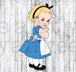 Vintage Baby In Storybook Style Svg And Png File Download Downloads