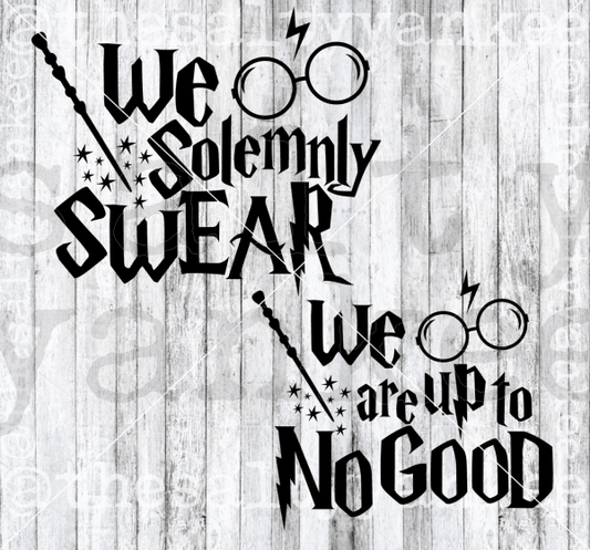 We Solemnly Swear Are Up To No Good Bundle Svg And Png File Download Downloads