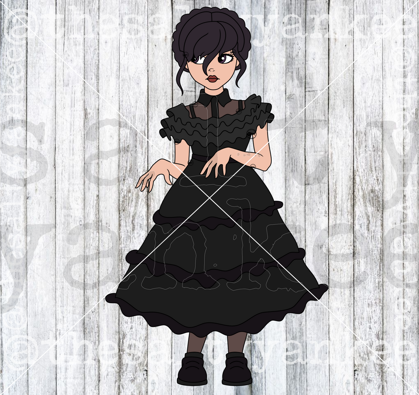 Dancing Wednesday SVG and PNG File Download