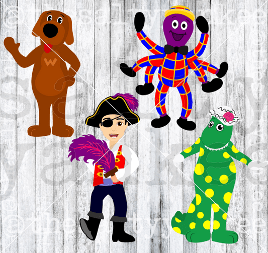 Wiggles Friends Bundle Svg And Png File Download Downloads