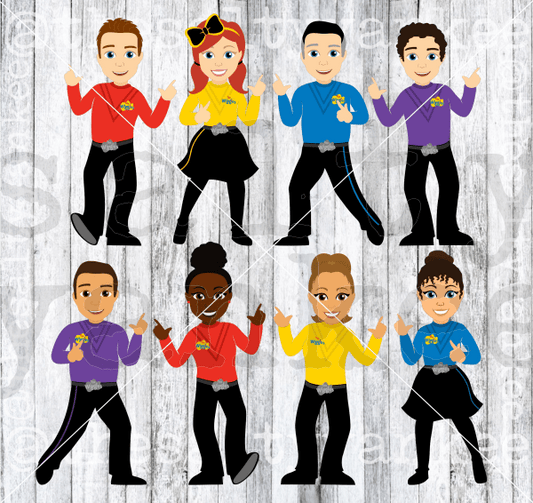 Wiggles Full Bundle Svg And Png File Download Downloads
