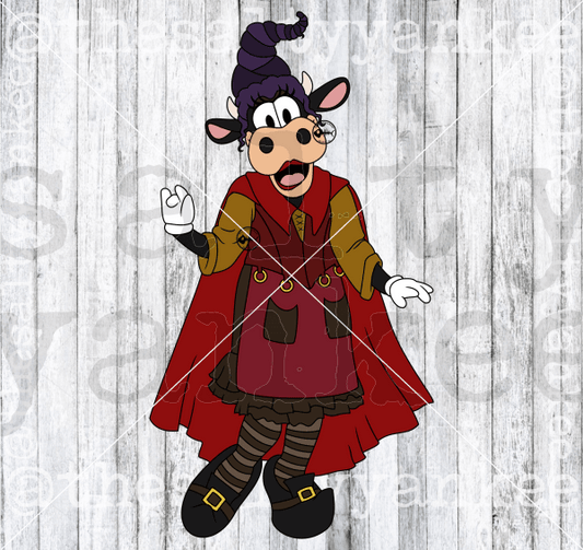 Witch Sister Cow Svg And Png File Download Downloads