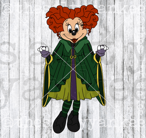 Witch Sister Mouse Svg And Png File Download Downloads