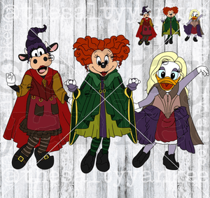Witch Sisters Bundle Svg And Png File Download Downloads