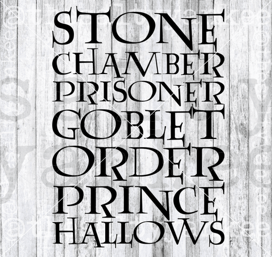 Wizard Inspired Title List Svg And Png File Download Downloads